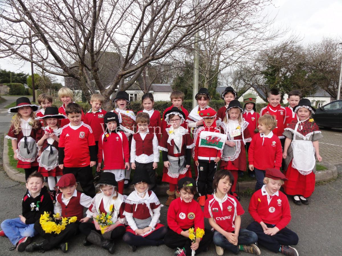 Celebrating St David's Day in north Pembrokeshire. PICTURE: Western Telegraph